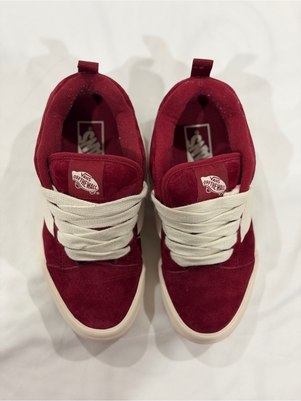 Vans knu Skool Burgundy suede sneakers— men’s 5.5/ women’s 7